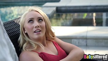 Hot And Horny Blonde Babysitter AJ Applegate Gets Fucked