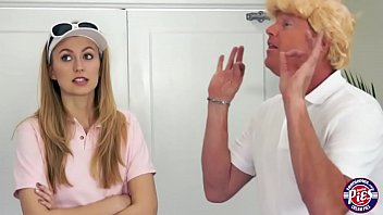 Pretty hot teen Alexa Grace sucks and fucks mr president