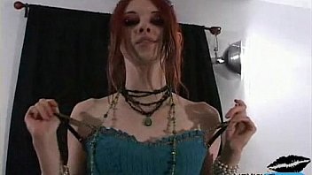 Liz Vicious gothic girl creampie POV