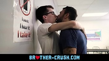 Kissing my homo stepbrother for the first time and getting horny BROTHER-CRUSH.COM