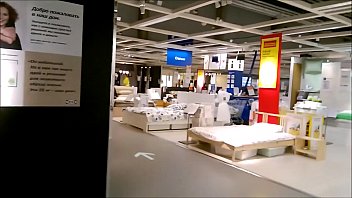 Amateur  PUBLIC blowjob in IKEA Store