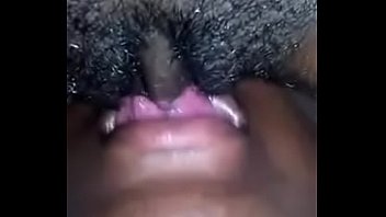 Guy licking girlfrien'ds pussy mercilessly while  she moans.