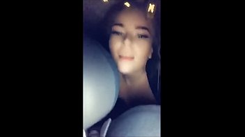 Snap Chat Whore Cheats in Car after Sucking BF