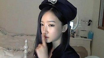 Korean Police Cosplay on cam