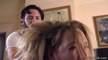 Brunette Mona Wales caught by Tommy Pistol in hotel room after stole money from him and then throat and anal fucked