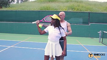 SheDoesAnal - Ebony MILF Gets Fucked In The Ass By Tennis Instructor